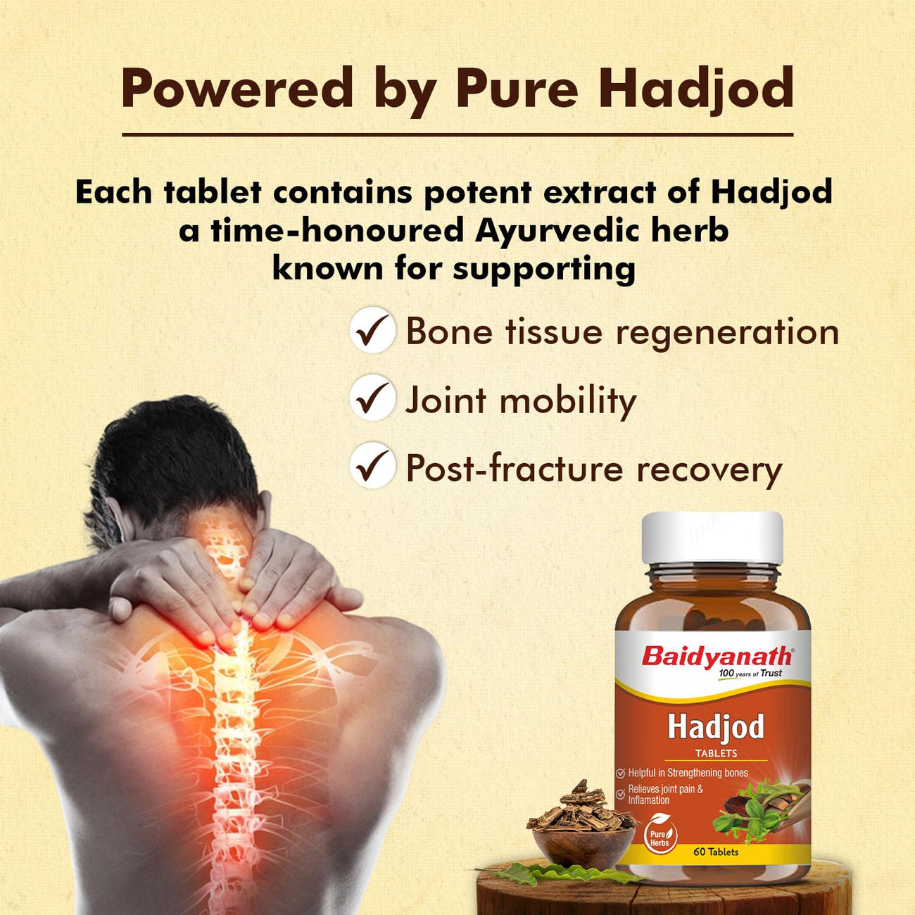 Baidyanath Ayurved Hadjod  60 Tabs