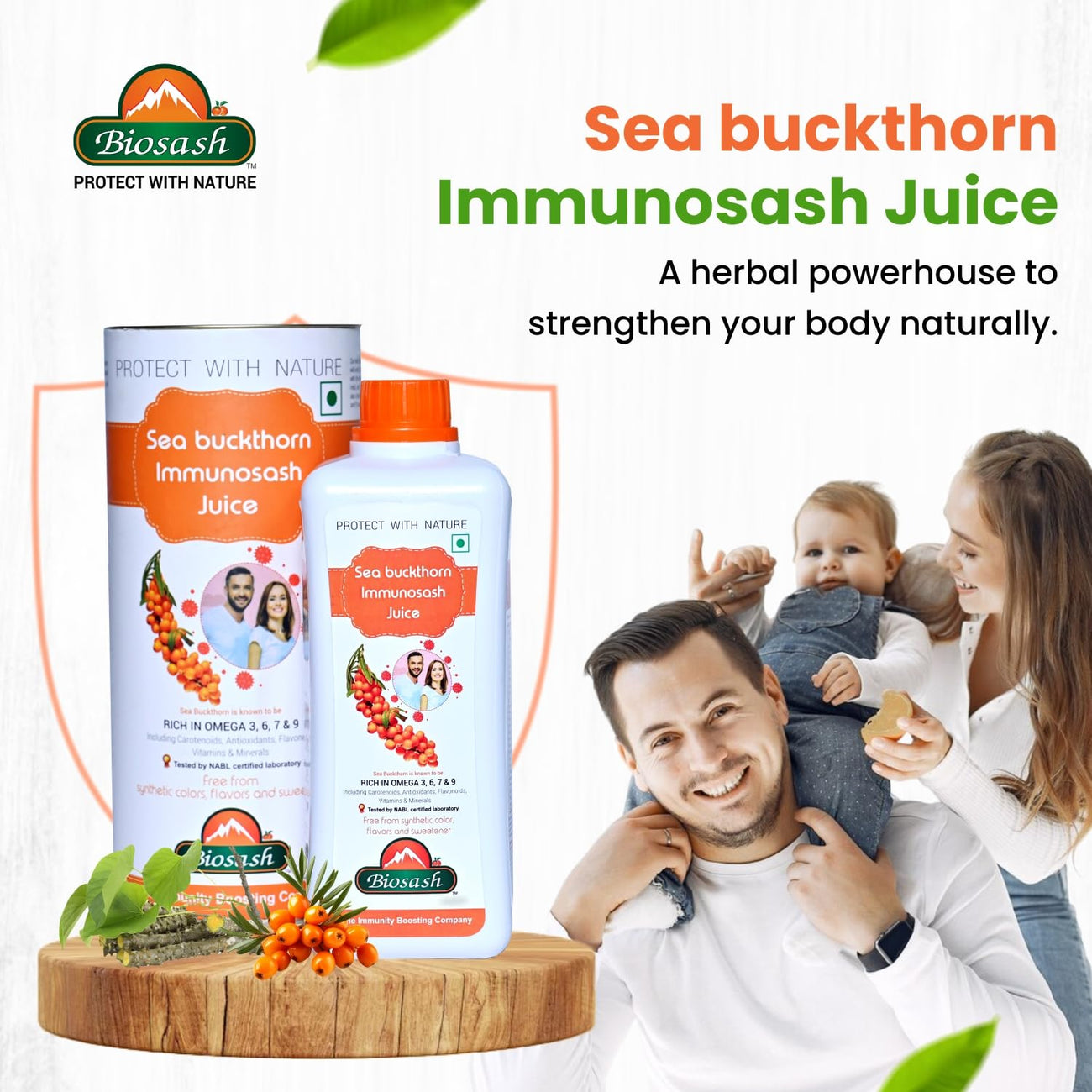 Biosash Sea Buckthorn Immunosash Juice 750ml