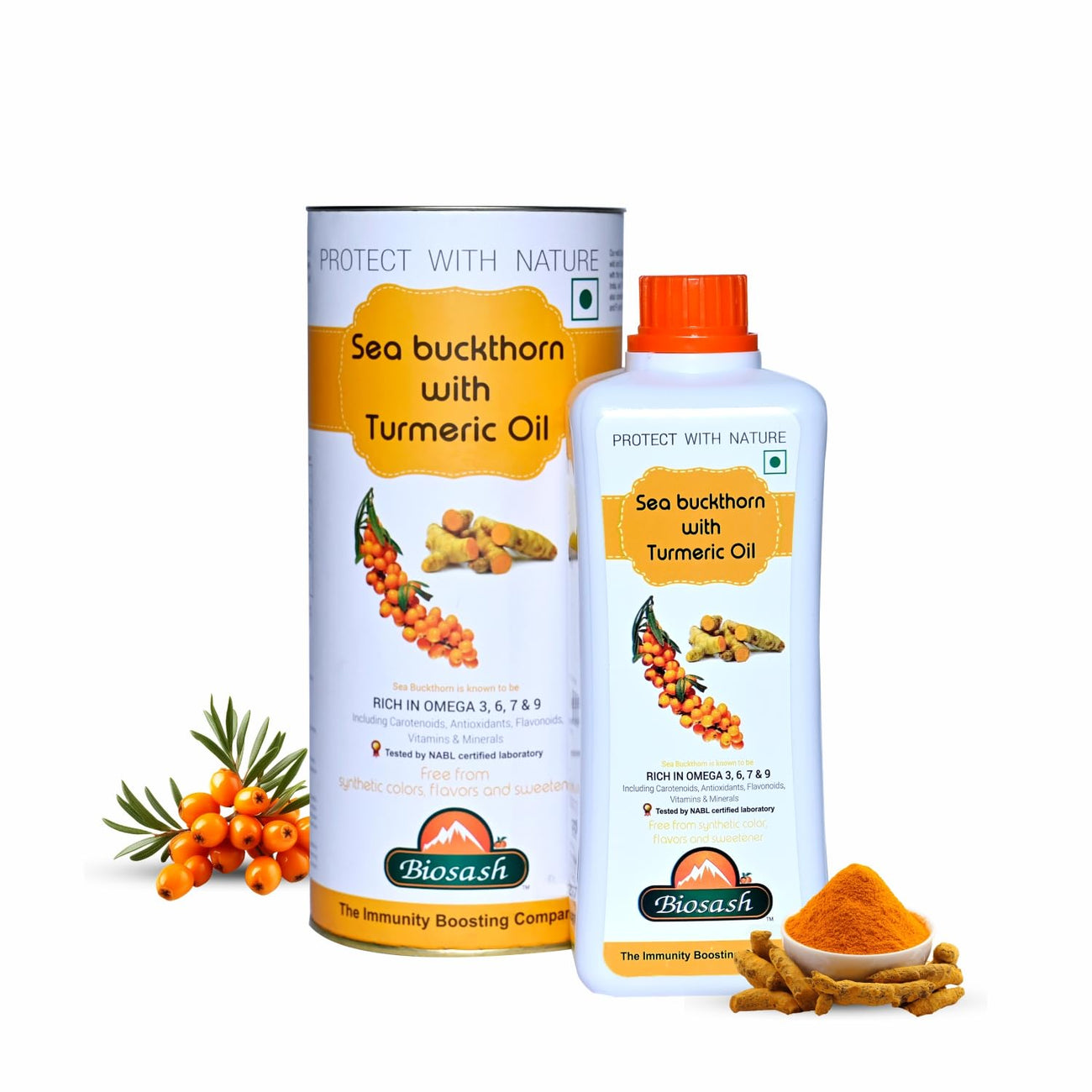 Biosash Sea Buckthorn Juice with Turmeric Oil 750ml