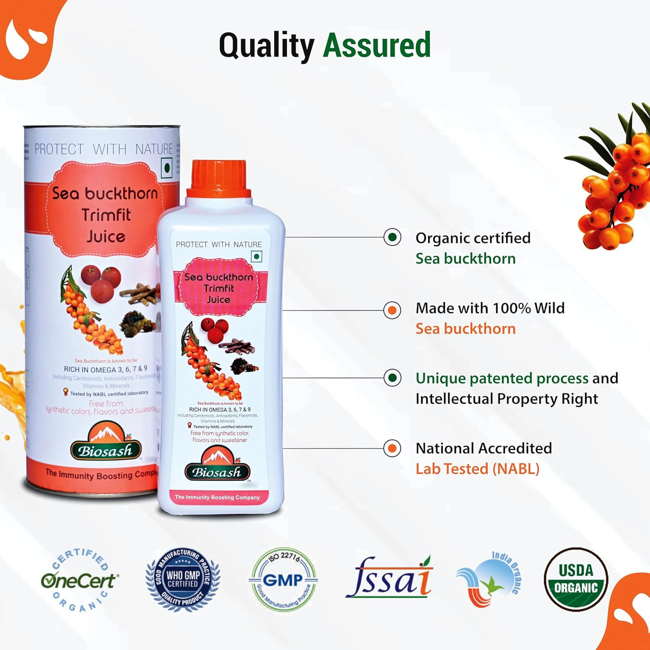 Biosash Sea Buckthorn TRIMFIT Juice 750ml