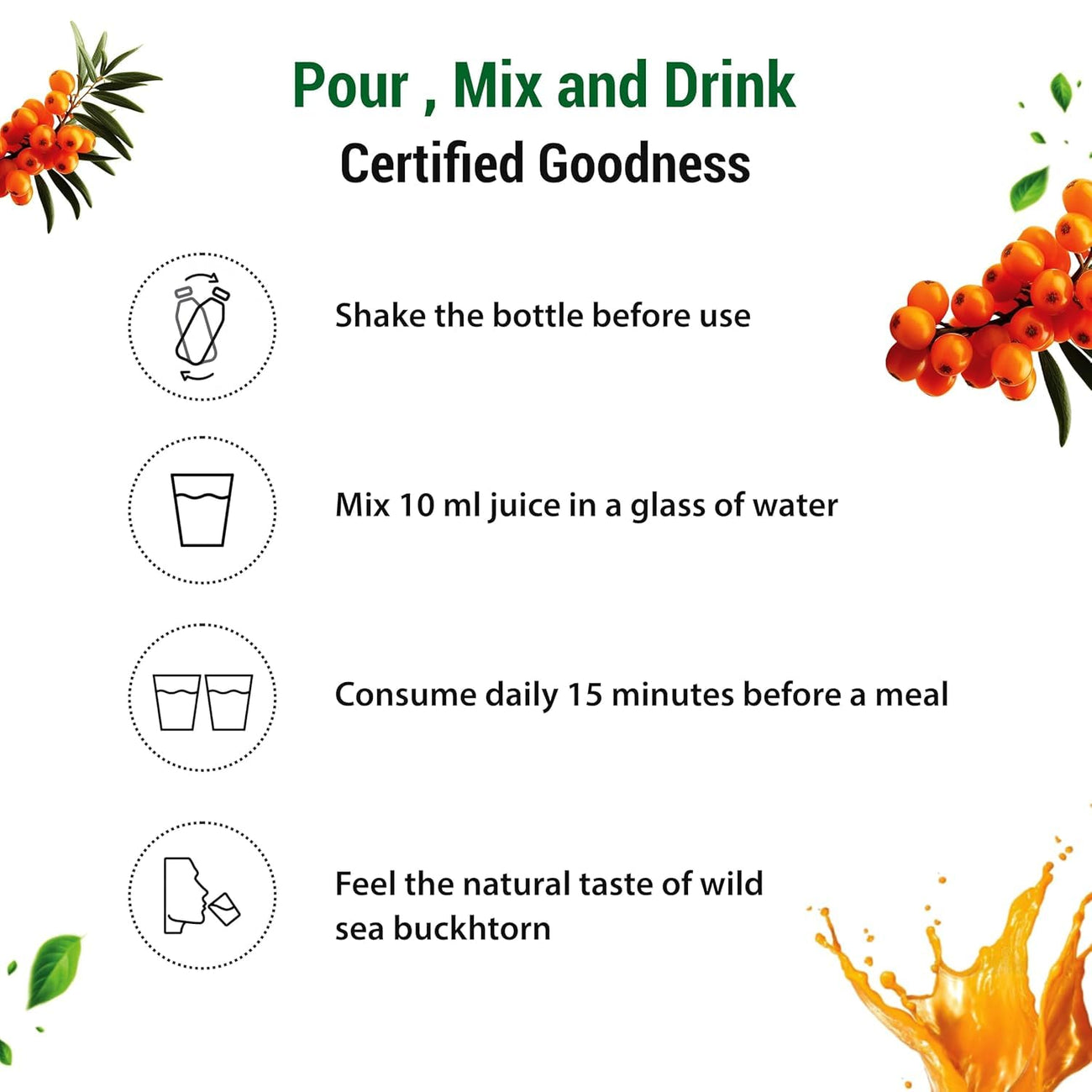 Biosash Seabuckthorn Diabo Juice 750ml
