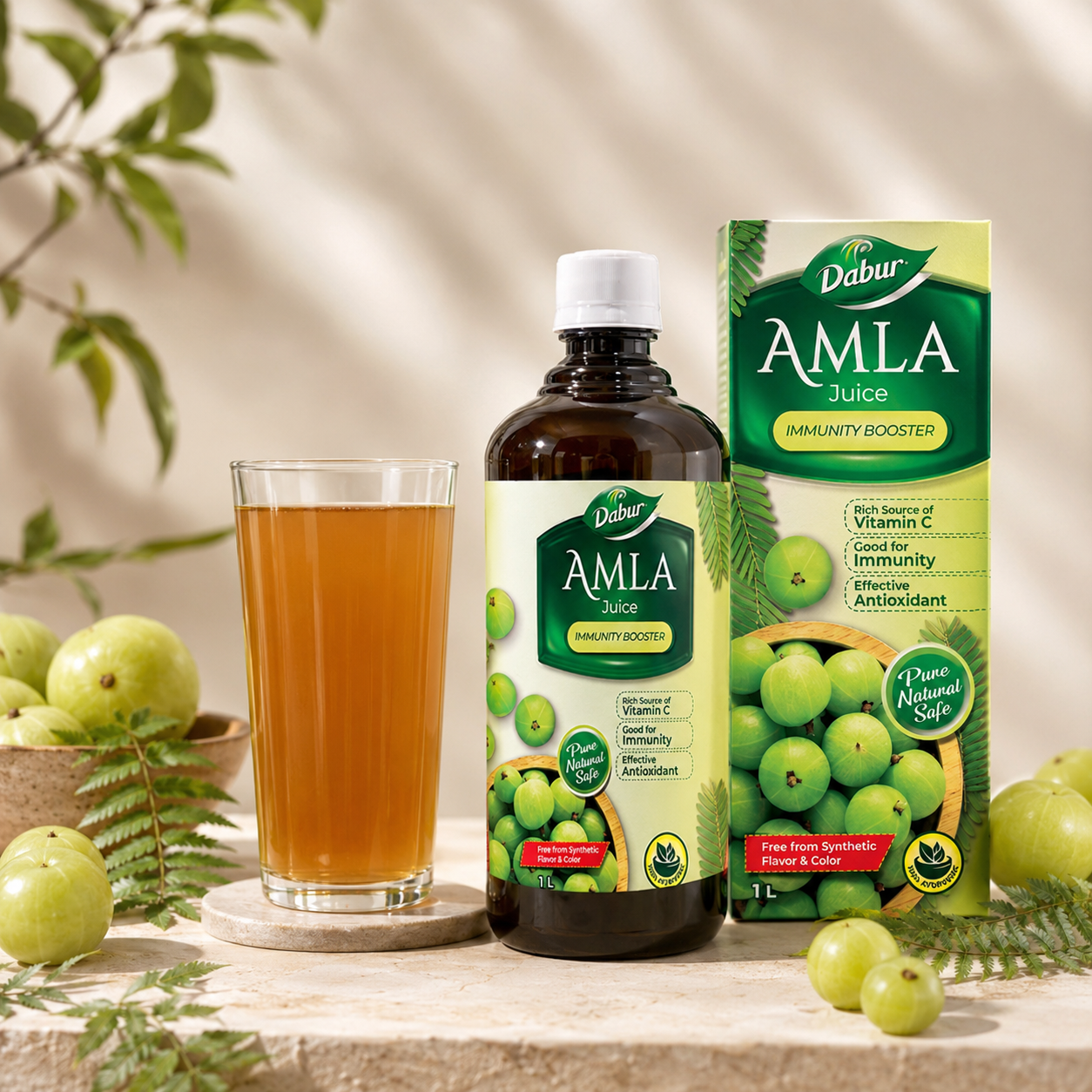 Natural Vitamin C from Amla for everyday immunity support.