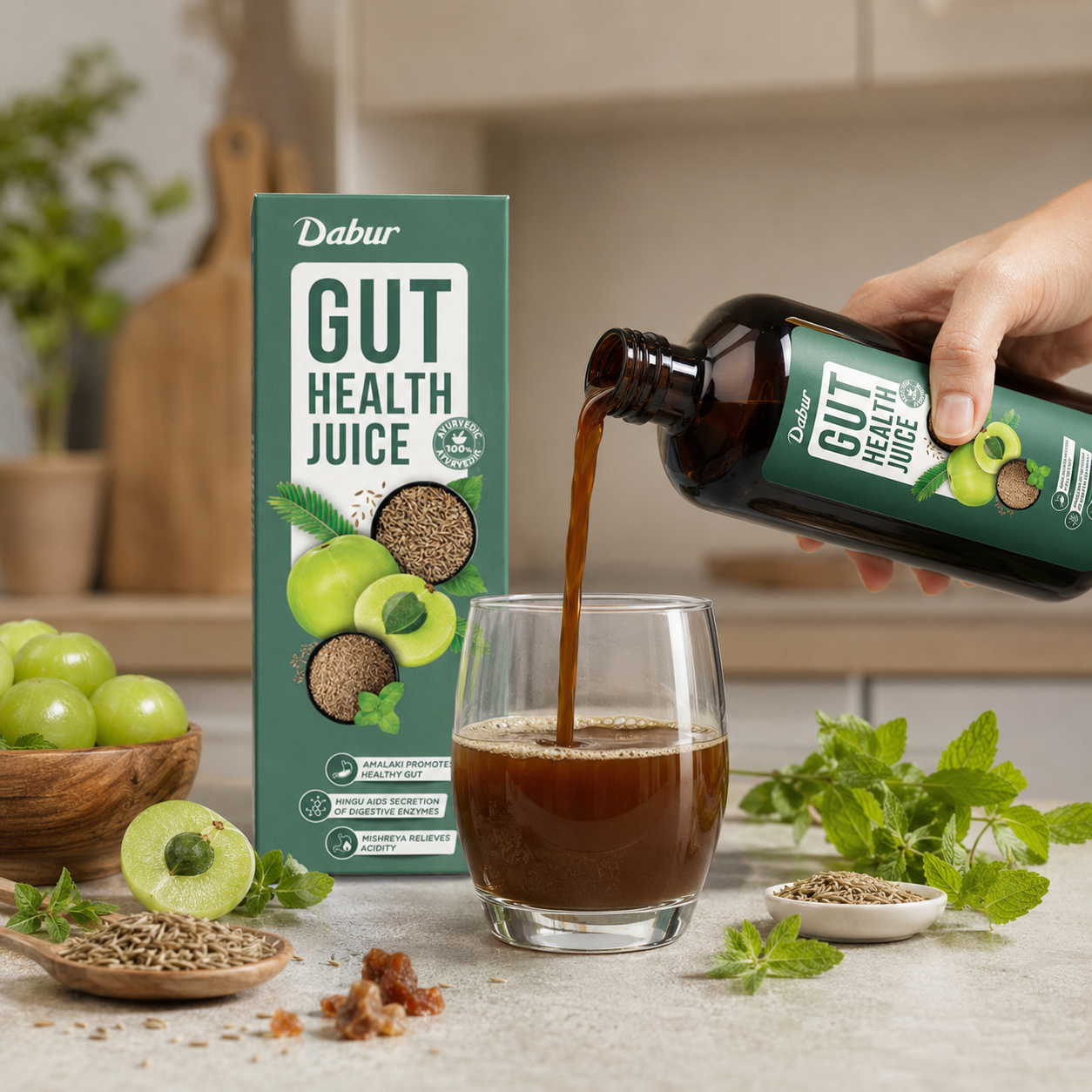 Amla, Ajwain, Jeera and Hing for everyday digestive comfort.