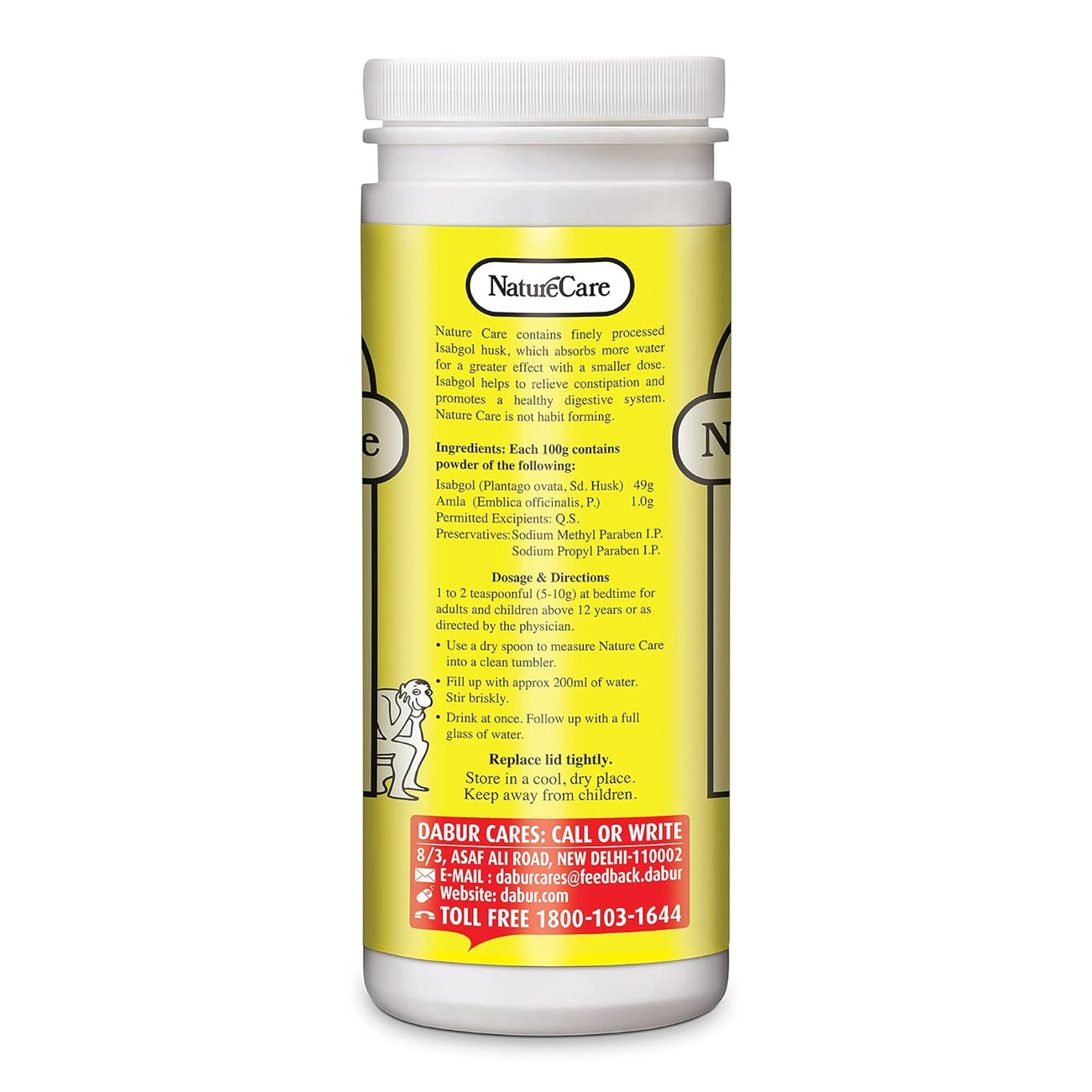 Dabur Nature Care Isabgol Provides Effective Relief from Constipation 375gm
