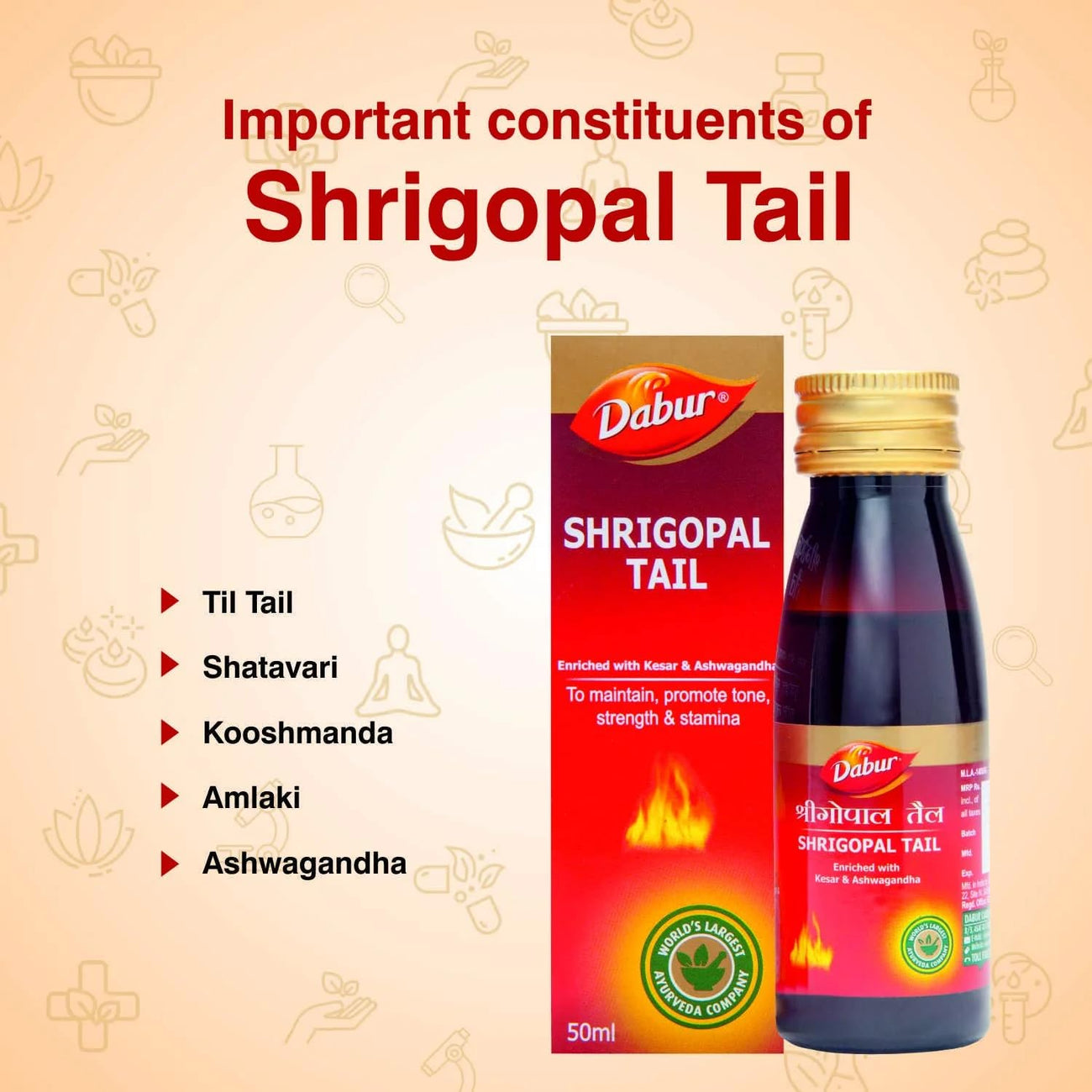 Dabur ShriGopal Tail- Strength and Stamina 50ml