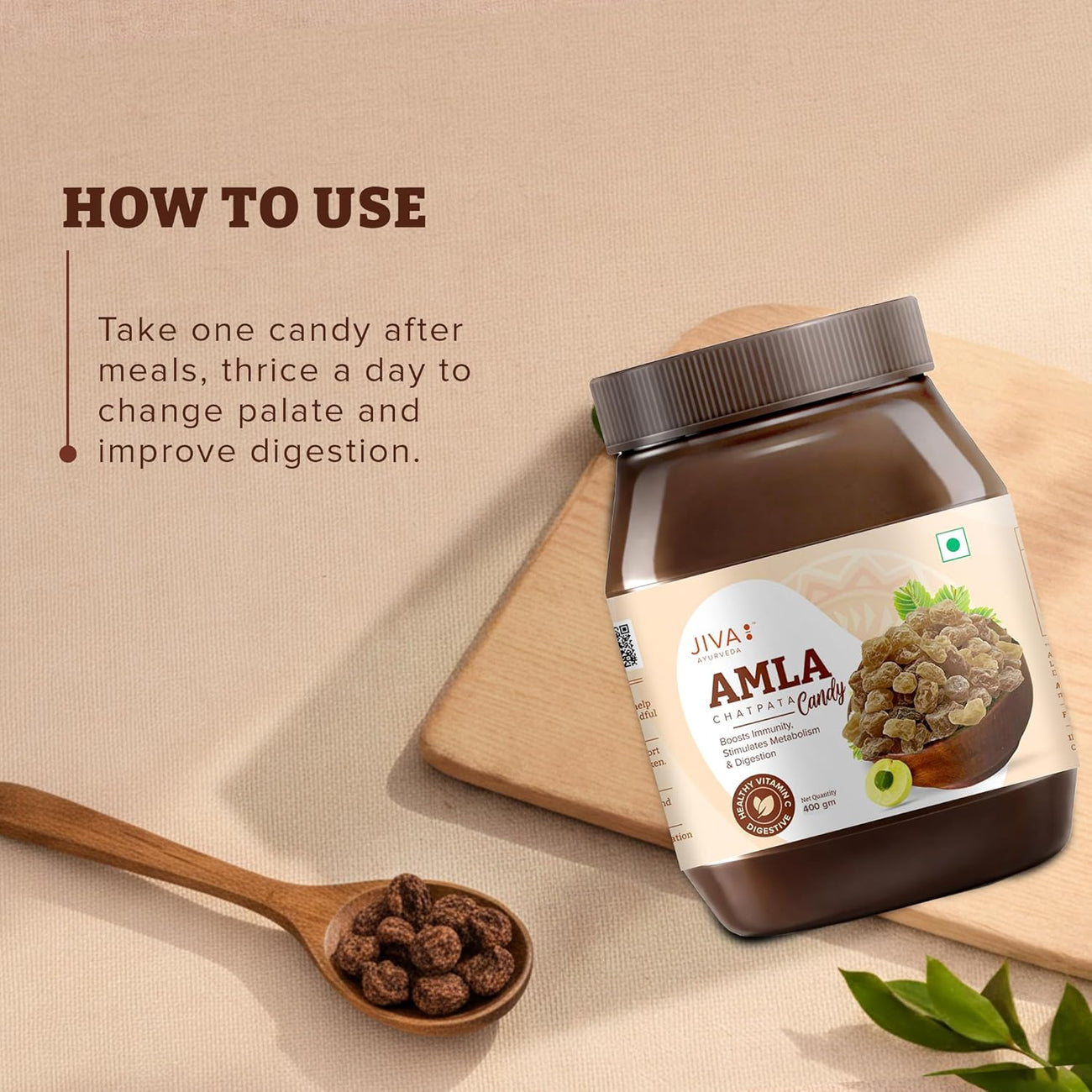 Jiva Amla Chatpata Candy 400gm