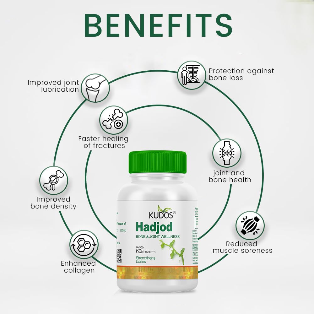 Kudos Ayurveda Hadjod 60 tablets