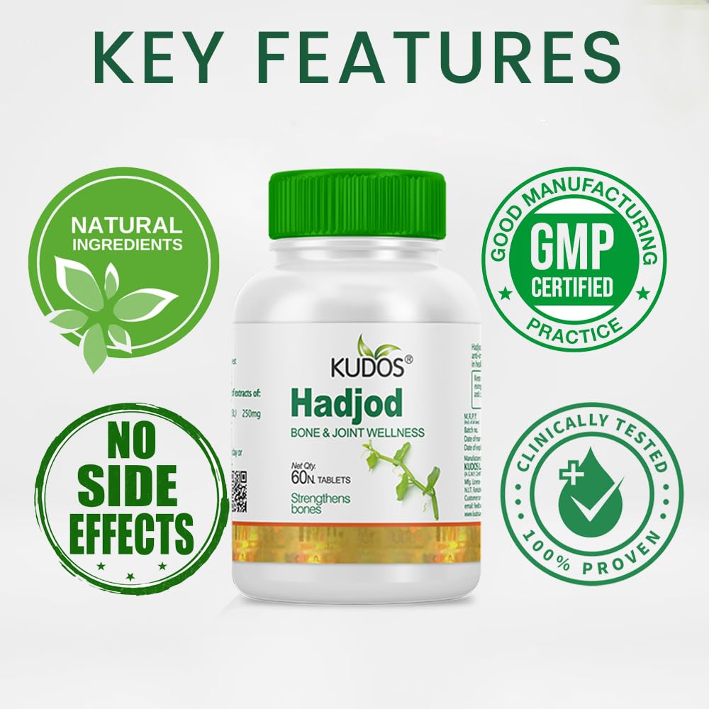 Kudos Ayurveda Hadjod 60 tablets