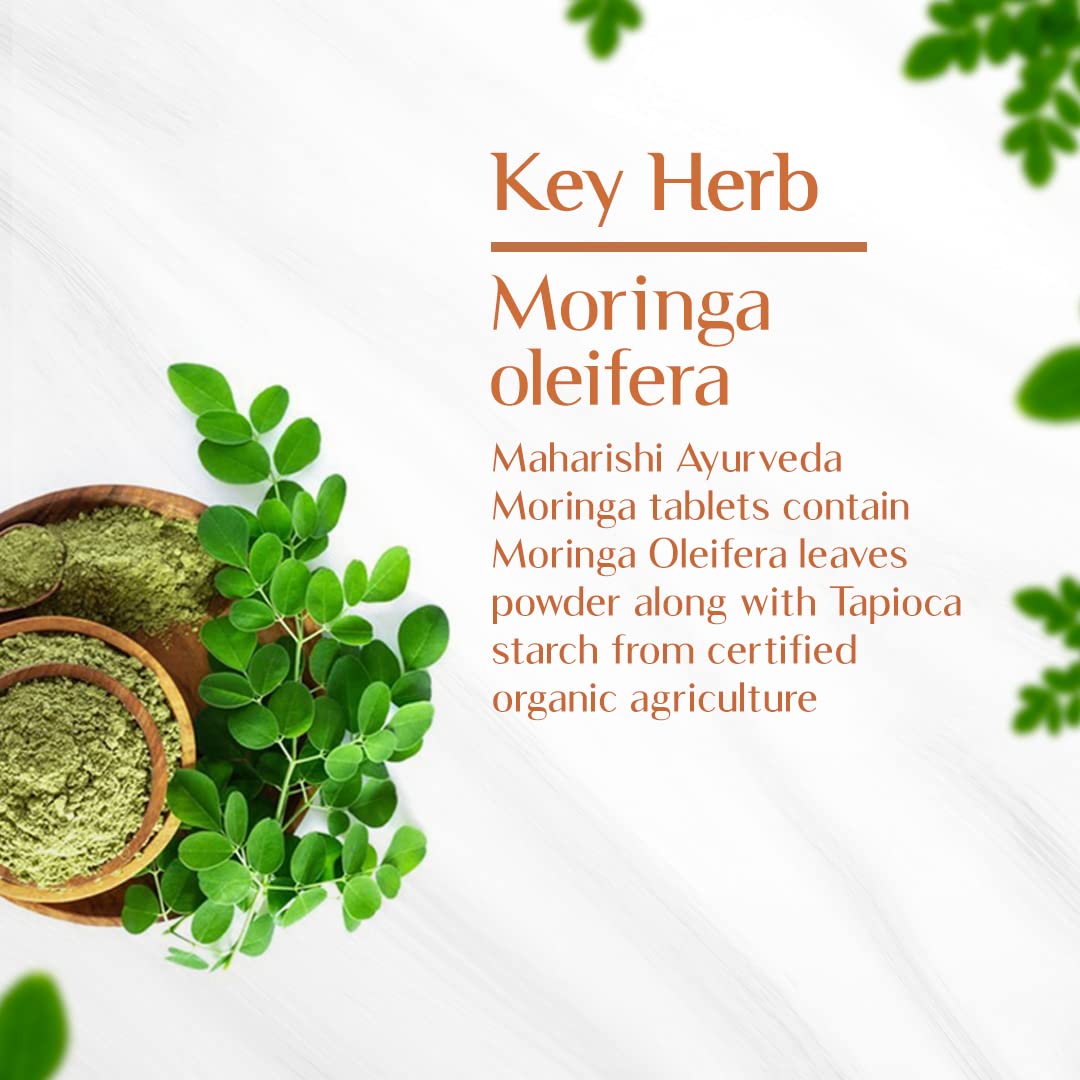 Maharishi Ayurveda Organic Moringa Tablets 500 MG
