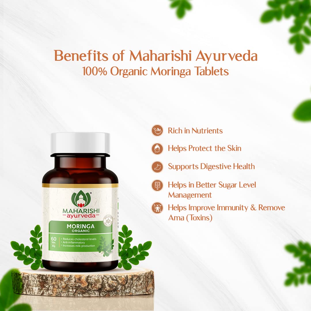 Maharishi Ayurveda Organic Moringa Tablets 500 MG