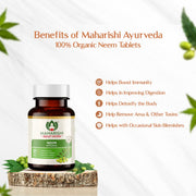 Maharishi Ayurveda Organic Neem Tablets 500 MG 60 Tablets