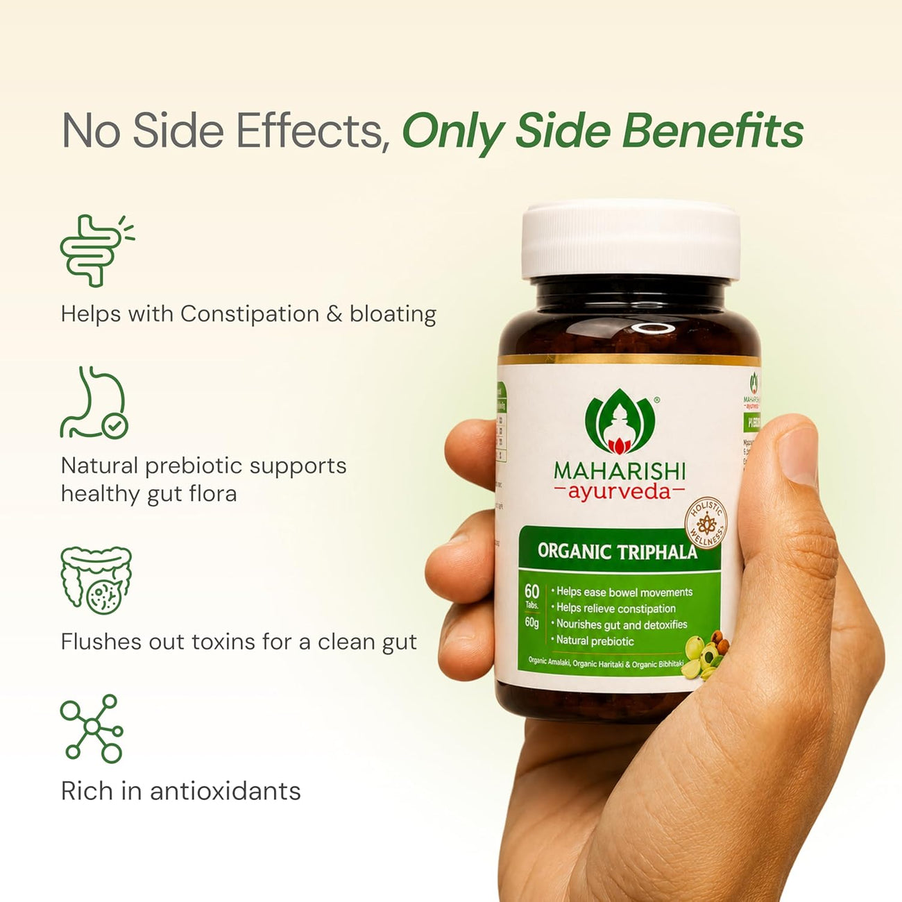 Maharishi Ayurveda Organic Triphala Tablets 1000mg 60 Tablets