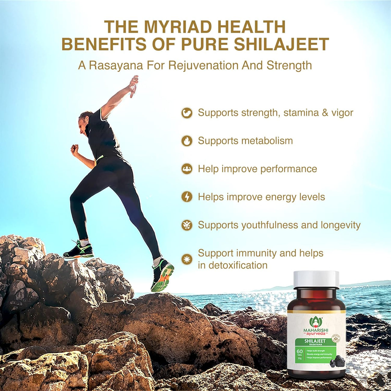 Maharishi Ayurveda Shilajeet Rasayana 500 MG 60 Tablets