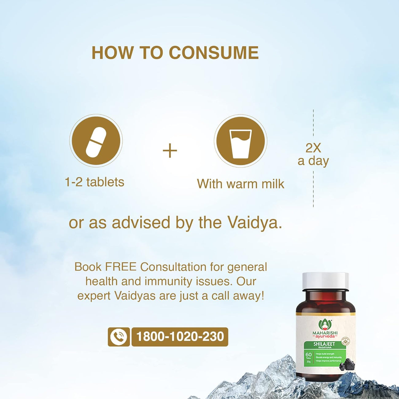 Maharishi Ayurveda Shilajeet Rasayana 500 MG 60 Tablets