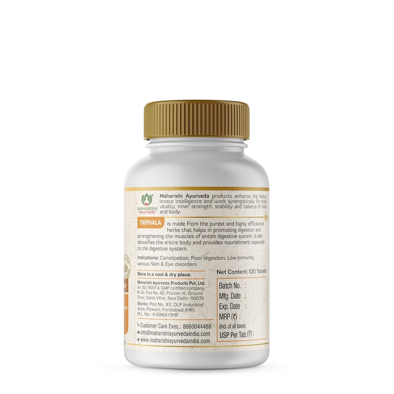 Maharishi Ayurveda Triphala Tablets 1000mg - 120 Tablets
