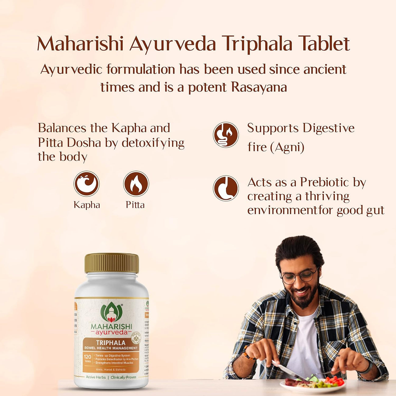 Maharishi Ayurveda Triphala Tablets 1000mg - 120 Tablets