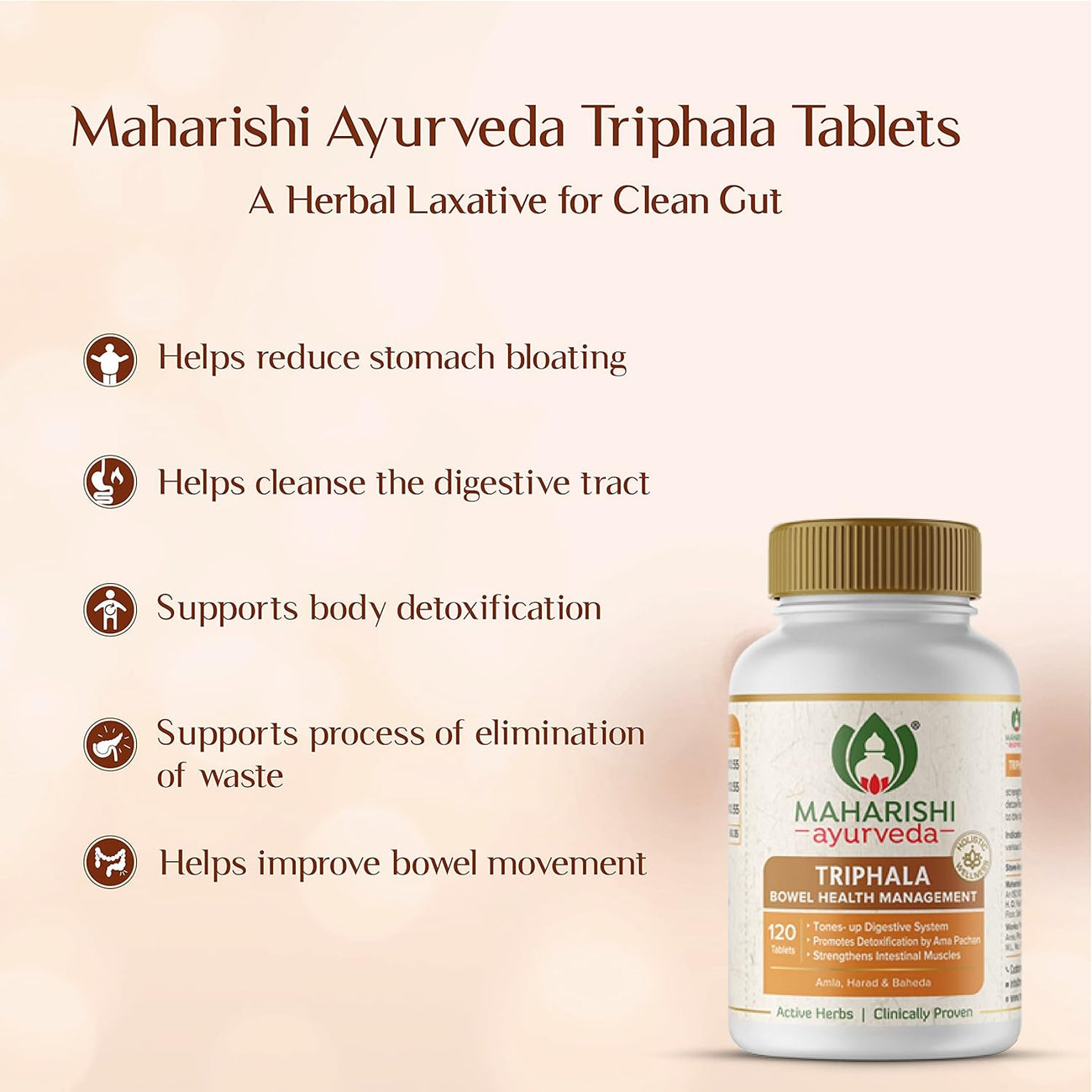 Maharishi Ayurveda Triphala Tablets 1000mg - 120 Tablets