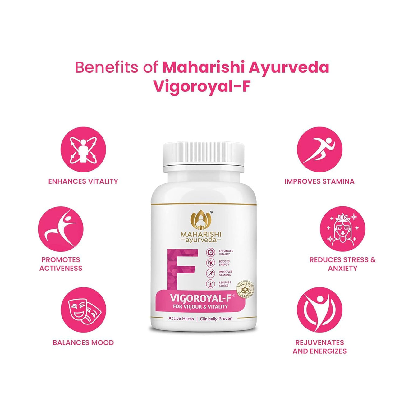 Maharishi Ayurveda Vigoroyal F - Ayurvedic Revitaliser for Women 60 Tablets