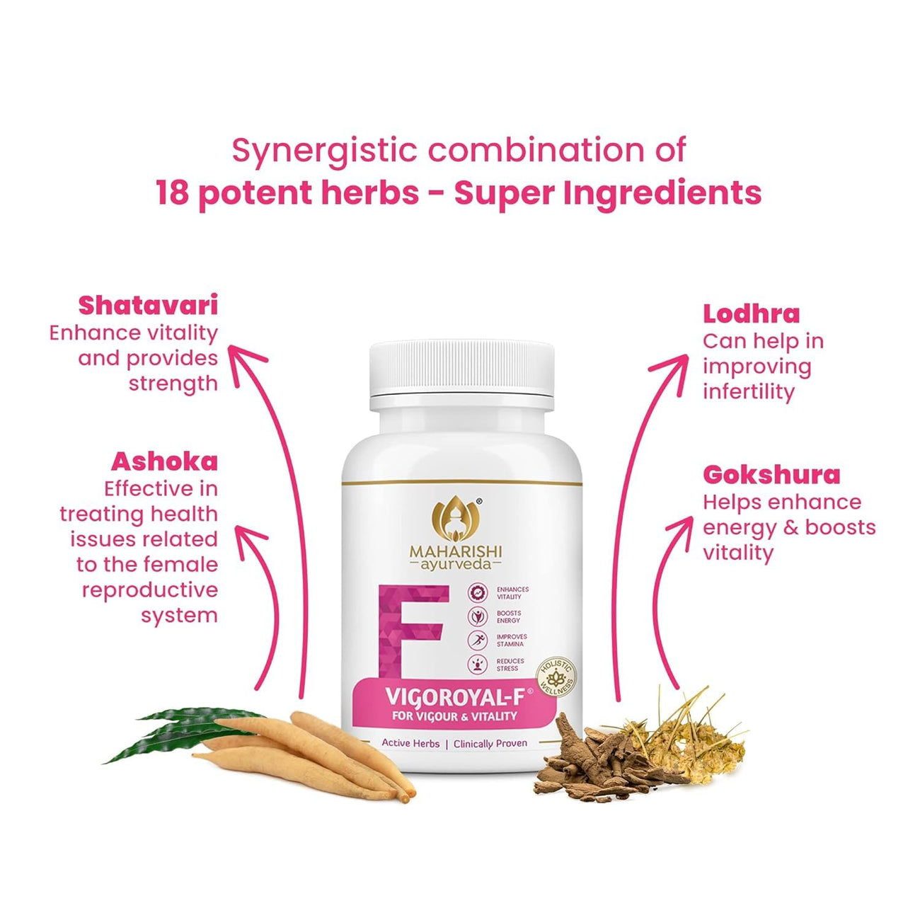 Maharishi Ayurveda Vigoroyal F - Ayurvedic Revitaliser for Women 60 Tablets