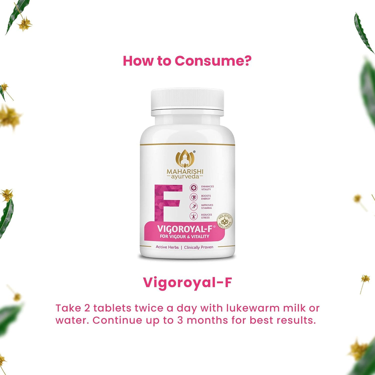 Maharishi Ayurveda Vigoroyal F - Ayurvedic Revitaliser for Women 60 Tablets