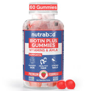Nutrabud Biotin Hair Gummies For Women, Men 60 gummies
