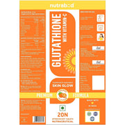 Nutrabud Glutathione Tablets 500mg with Vitamin-C 20 Tablets