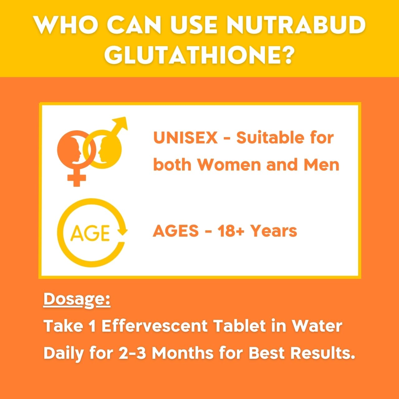 Nutrabud Glutathione Tablets 500mg with Vitamin-C 20 Tablets