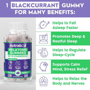 Nutrabud Melatonin Sleep Gummies 3mg For Men, Women 60 Gummies