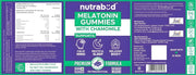 Nutrabud Melatonin Sleep Gummies 3mg For Men, Women 60 Gummies