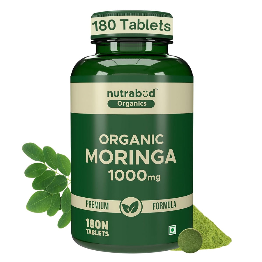 Nutrabud Organic Moringa 1000mg-180 Tablets