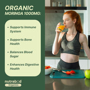Nutrabud Organic Moringa 1000mg-180 Tablets