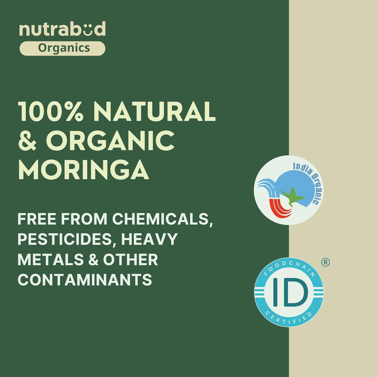 Nutrabud Organic Moringa 1000mg-180 Tablets