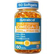 Nutrabud Omega 3 Fish Oil Lemon Flavour 60 Capsules