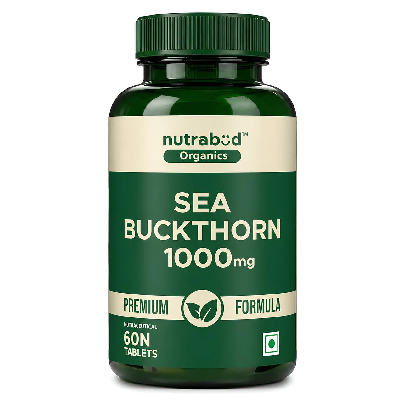 Nutrabud Organics Sea Buckthorn Berry Powder Capsules 1000mg - 60 Capsules