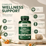Nutrabud Organics Sea Buckthorn Berry Powder Capsules 1000mg - 60 Capsules