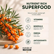 Nutrabud Organics Sea Buckthorn Berry Powder Capsules 1000mg - 60 Capsules