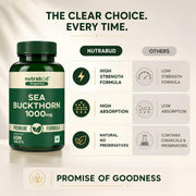 Nutrabud Organics Sea Buckthorn Berry Powder Capsules 1000mg - 60 Capsules