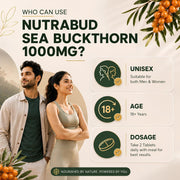Nutrabud Organics Sea Buckthorn Berry Powder Capsules 1000mg - 60 Capsules