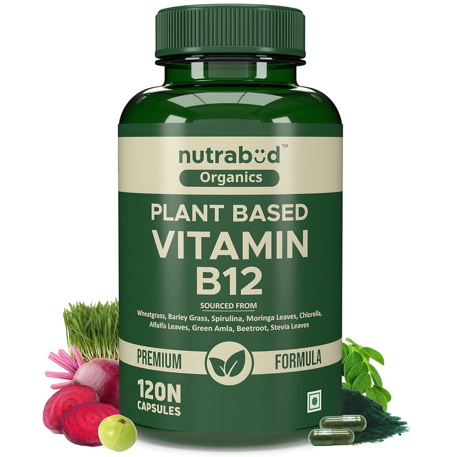 Nutrabud Plant Based Vitamin B12 Supplement - 120 Capsules