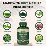 Nutrabud Plant Based Vitamin B12 Supplement - 120 Capsules