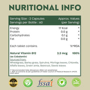 Nutrabud Plant Based Vitamin B12 Supplement - 120 Capsules