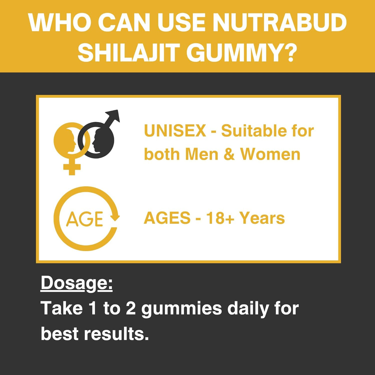 Nutrabud Pure Shilajit Gummies - 60 Gummies