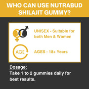 Nutrabud Pure Shilajit Gummies - 60 Gummies