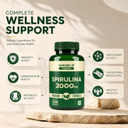 Nutrabud Spirulina 2000mg - 120 Tablets