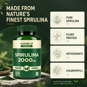 Nutrabud Spirulina 2000mg - 120 Tablets