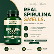 Nutrabud Spirulina 2000mg - 120 Tablets