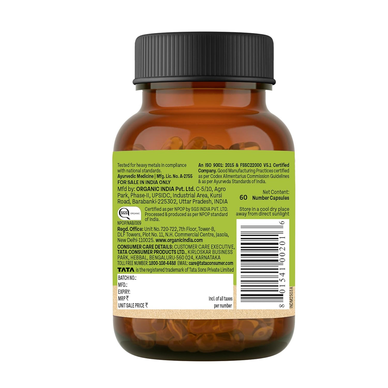Organic India Amalaki 60cap