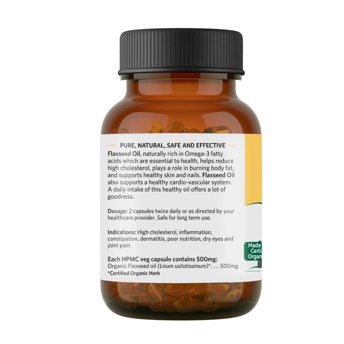 Organic India Flaxseed Oil 60cap