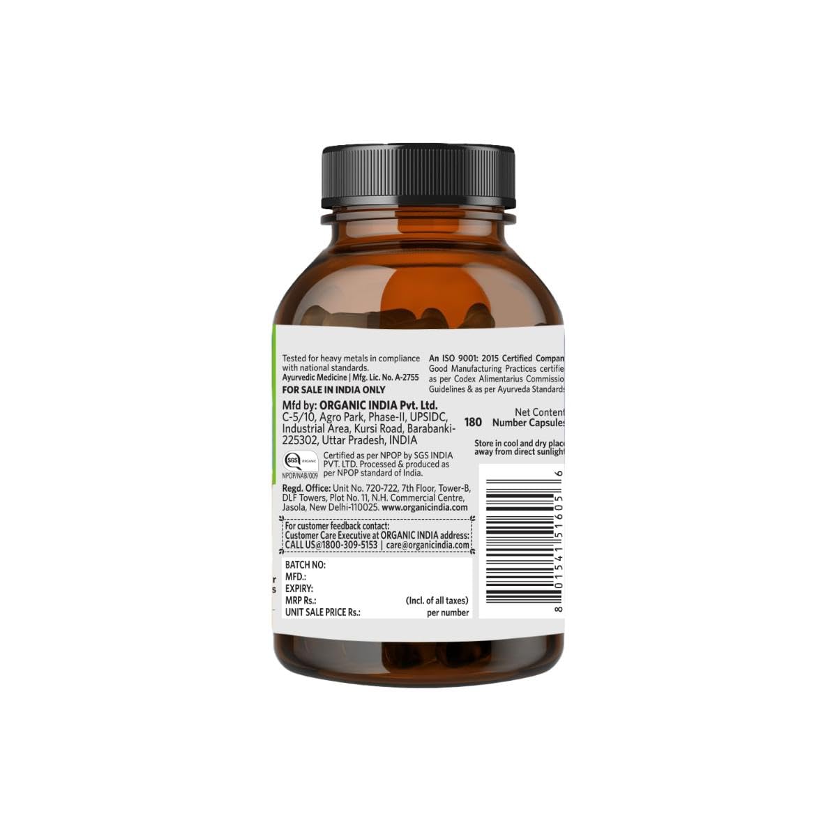 Organic India Liver Kidney Care 180cap
