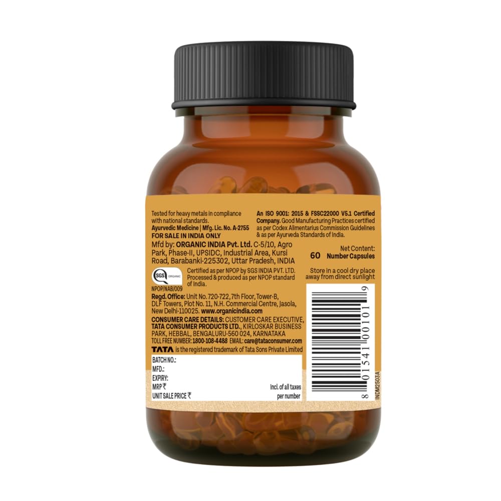 Organic India Pure Ashwagandha Root 60cap